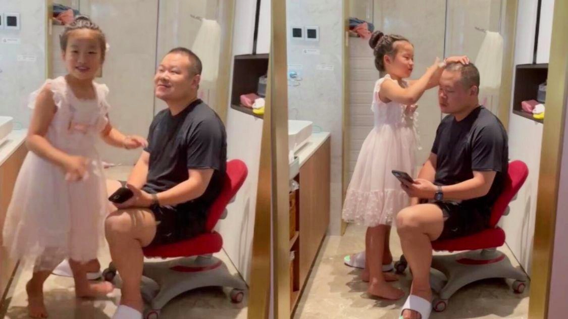 岳云鹏生日大女儿露脸跳舞，温馨瞬间引爆网络热议