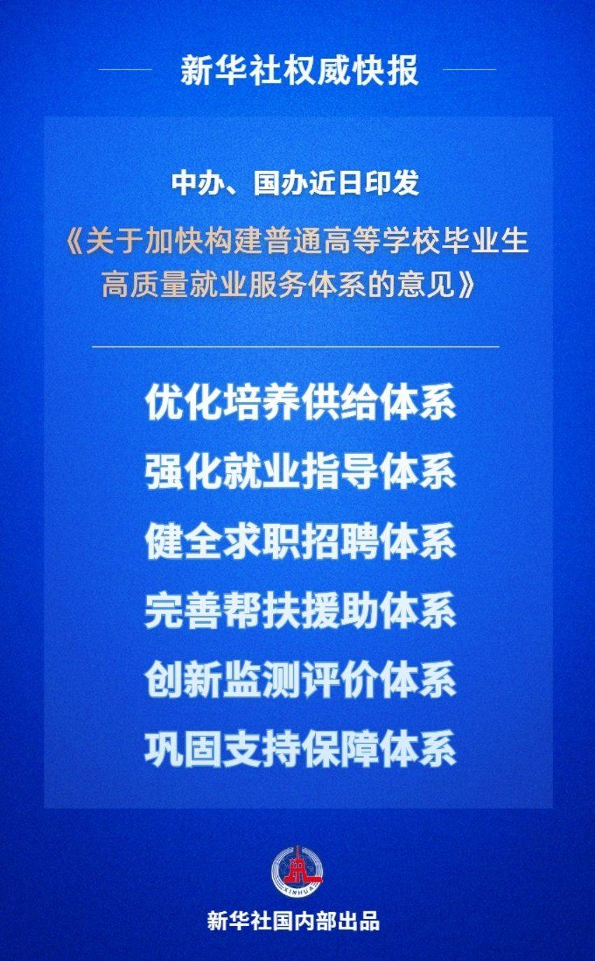 事关大学生就业 重磅文件发布