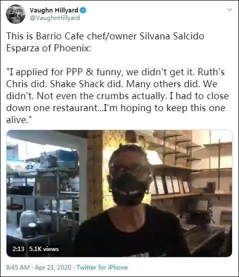 美国小企业主的心声，政府，你彻底摧毁了我