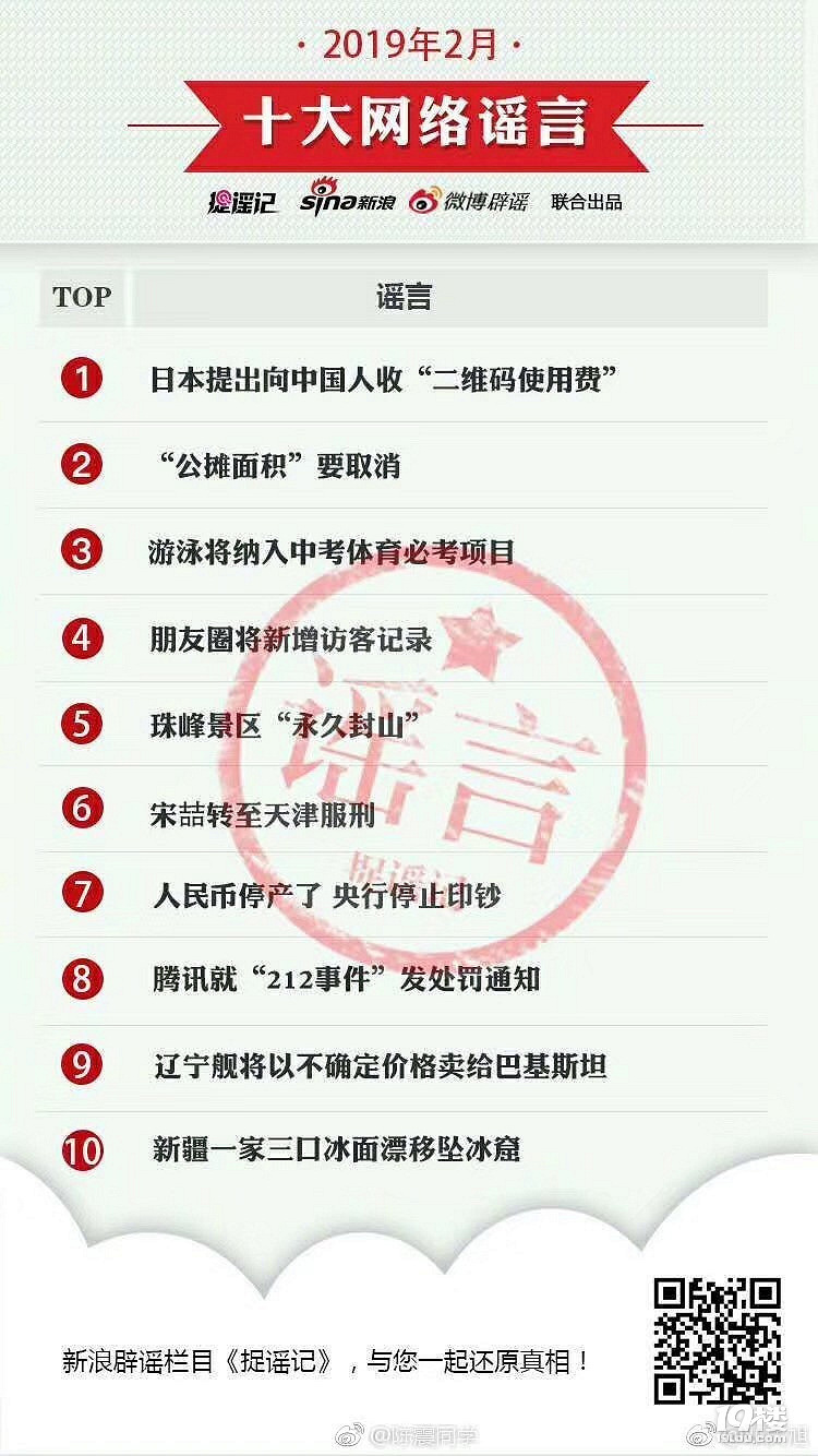 网络谣言汇总