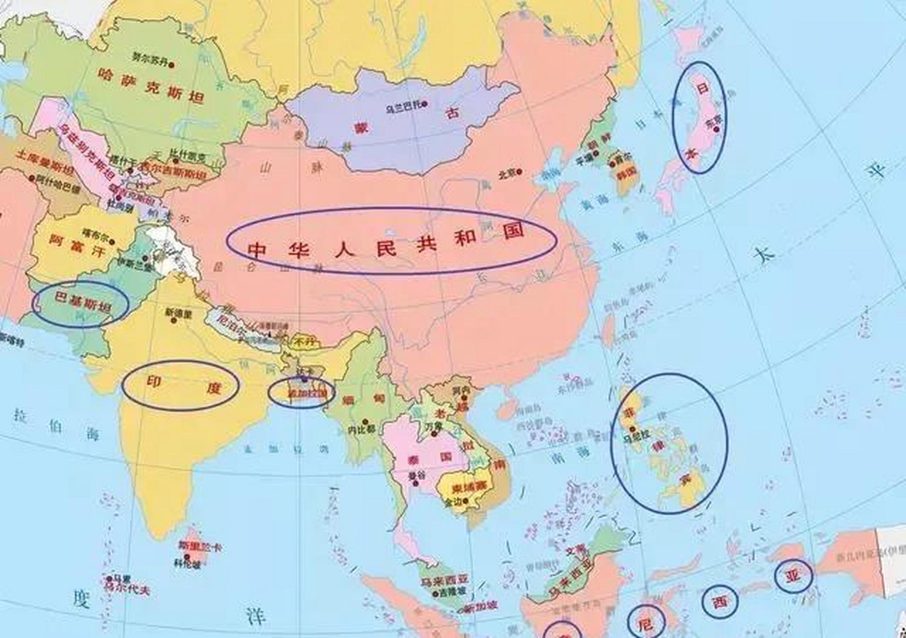 中国周边强国众多，挑战与机遇并存