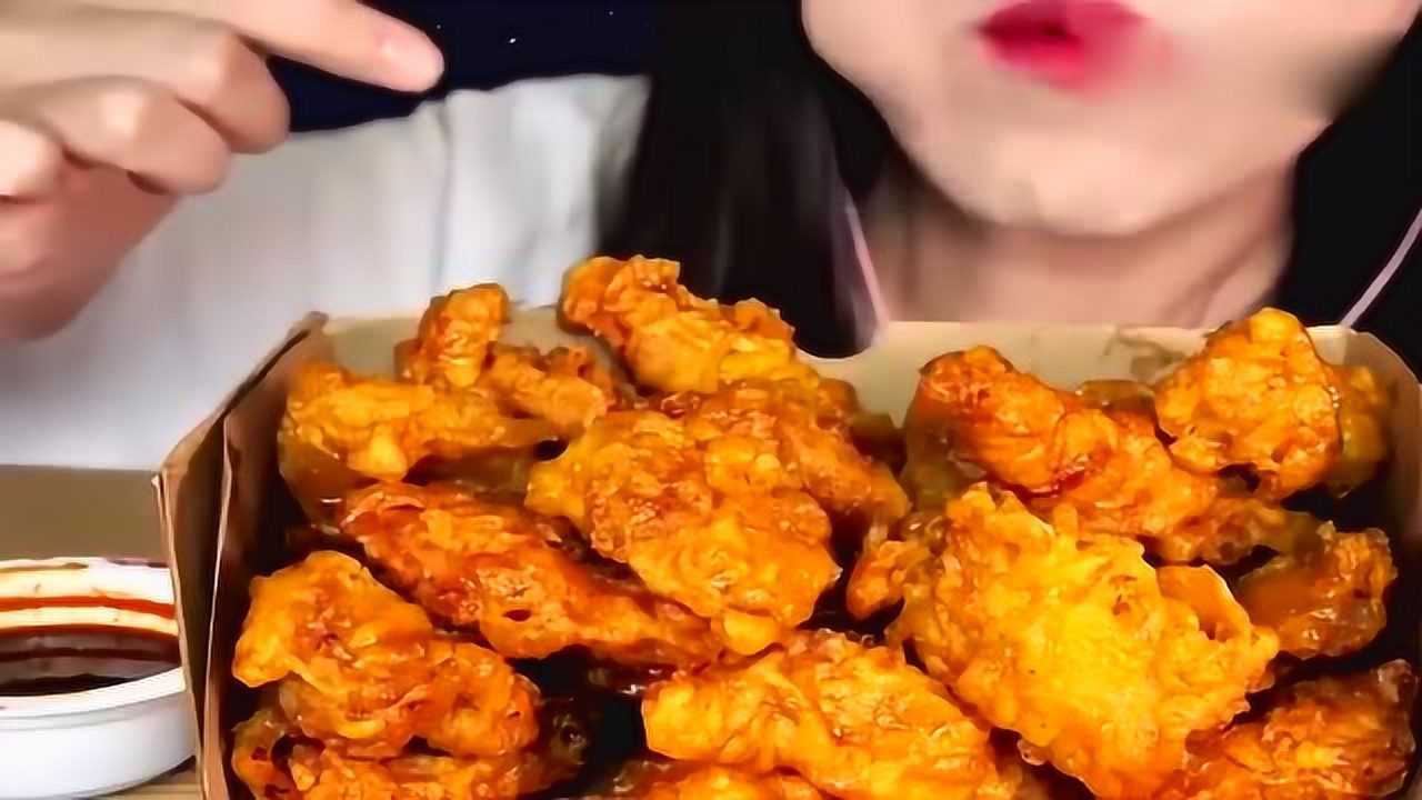 女孩说想吃炸鸡