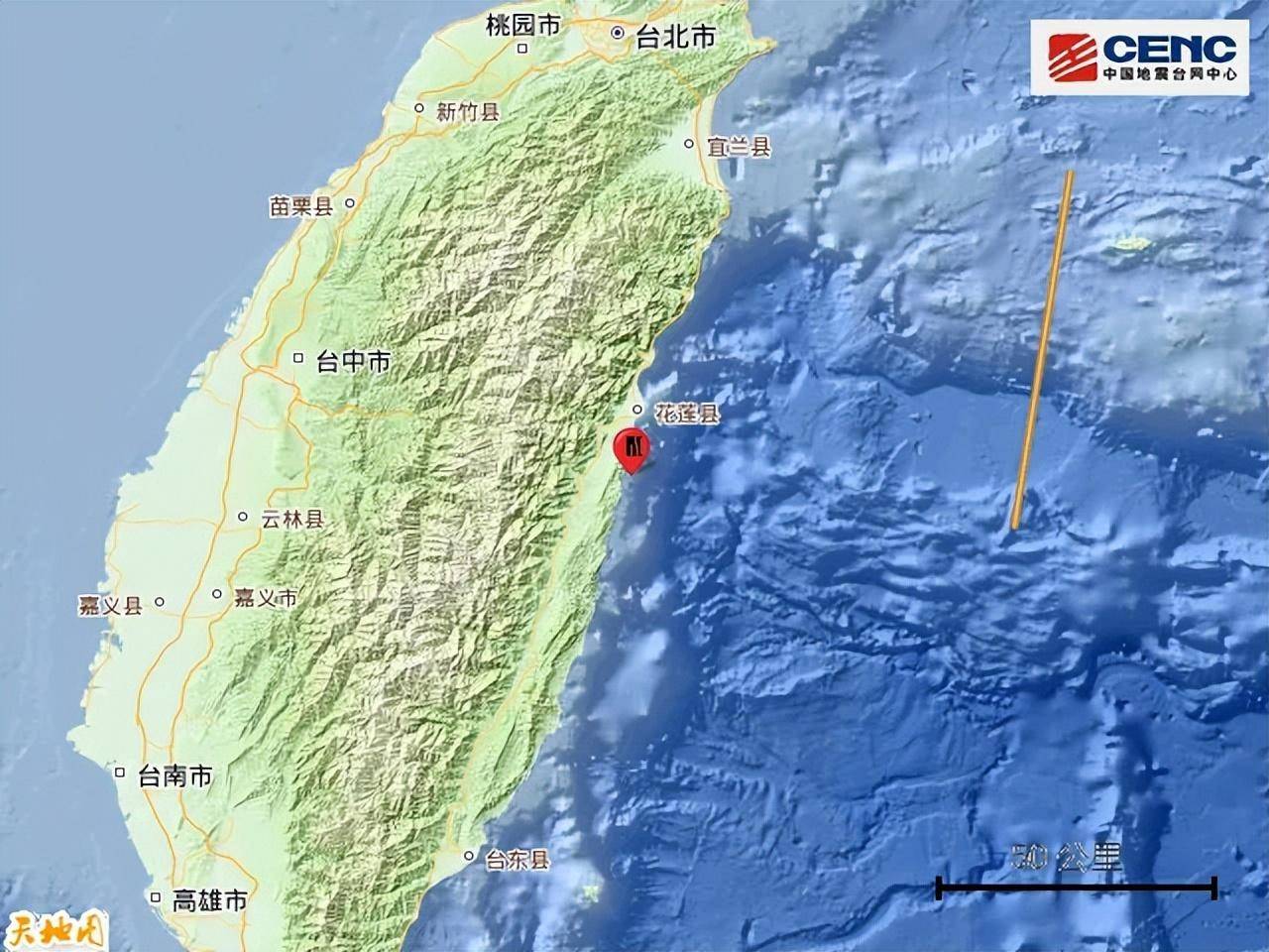 台湾花莲县海域地震频发，深度解析与观察