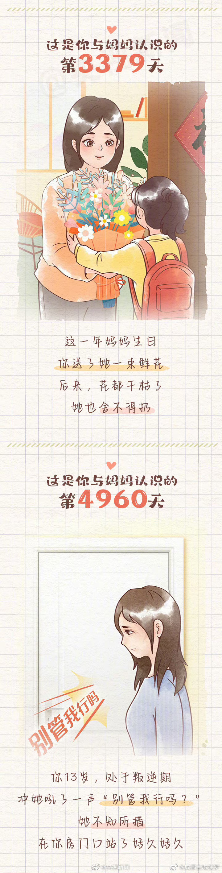 50秒演绎一生对妈妈说的话