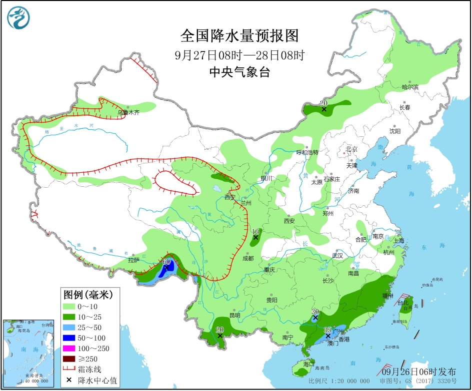 未来几天，中国南方将迎来大规模降雨