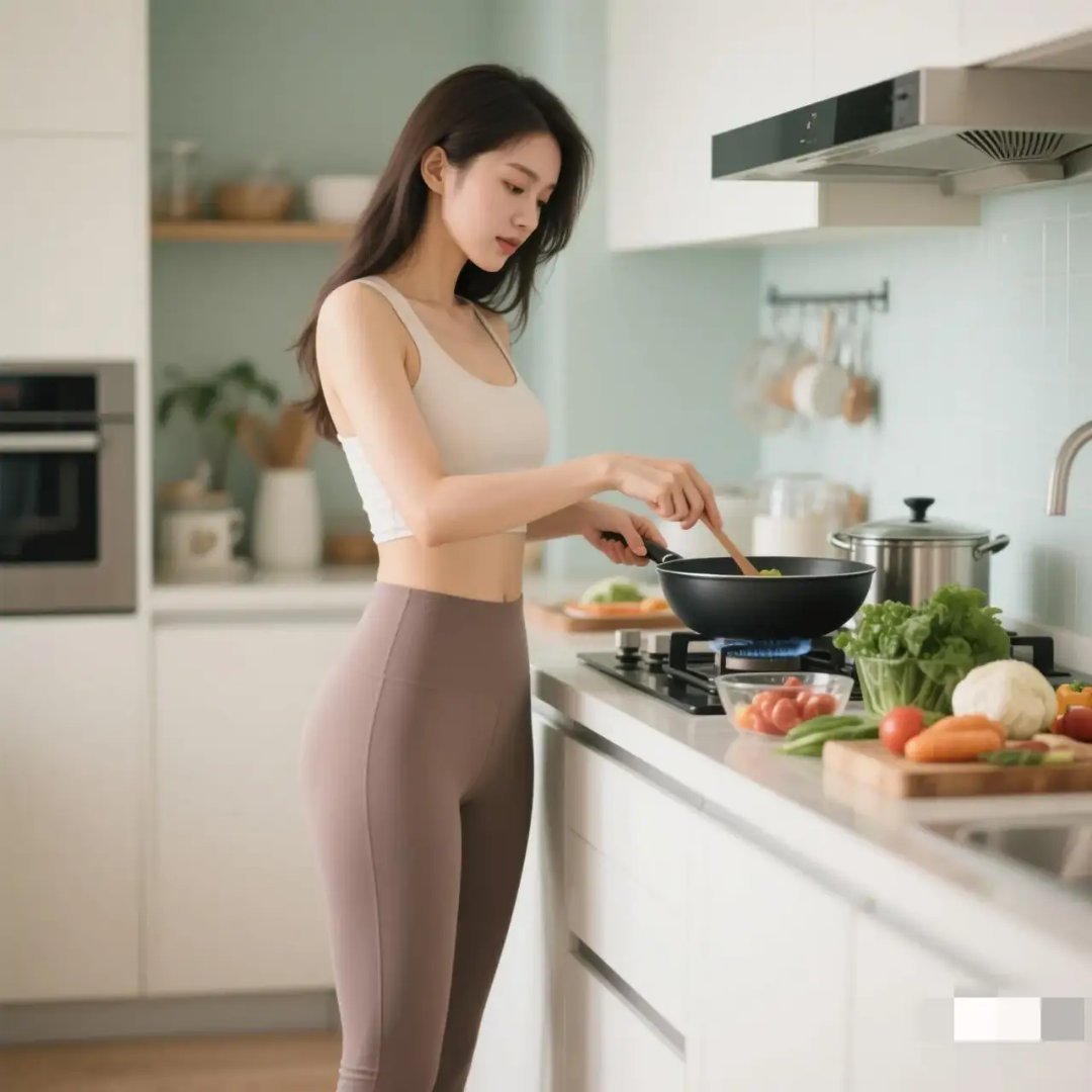 穿瑜伽服上门做饭，时尚与健康并存的生活方式