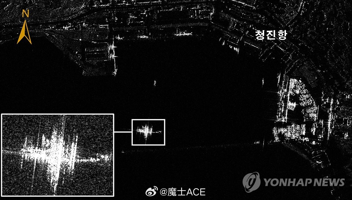 西方卫星拍到朝鲜驱逐舰倾覆事件解析