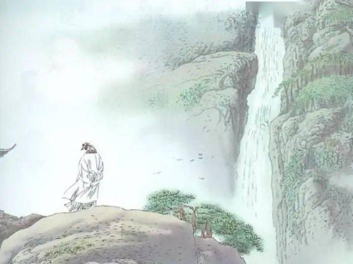 雨后庐山瀑布，李白诚不欺我