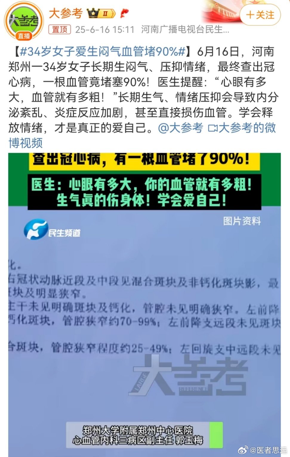 爱生闷气导致血管堵90%，成因与应对策略